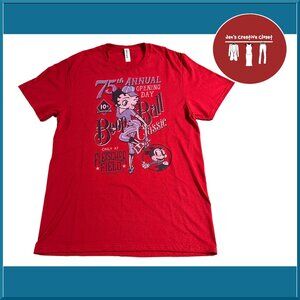 Men's BRAND NEW Betty Boop Red Baseball Tee
